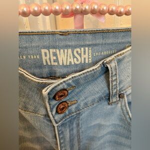 Rewash Light Blue Straight Leg Jeans women’s high rise size 11 waist 30 stretch